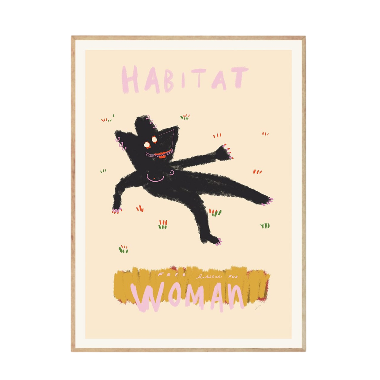 The Poster Club Habitat, Das Rotes Rabbit - 30x40cm