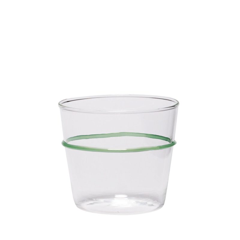 Hubsch Orbit Drinking Glass in Green