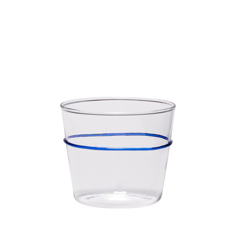 Hubsch Orbit Drinking Glass in Blue