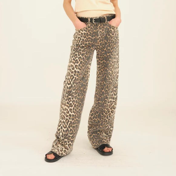 Pieszak Birkin Jeans Leopard