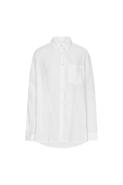 Project Aj117 Tessa Crinkle Shirt - White