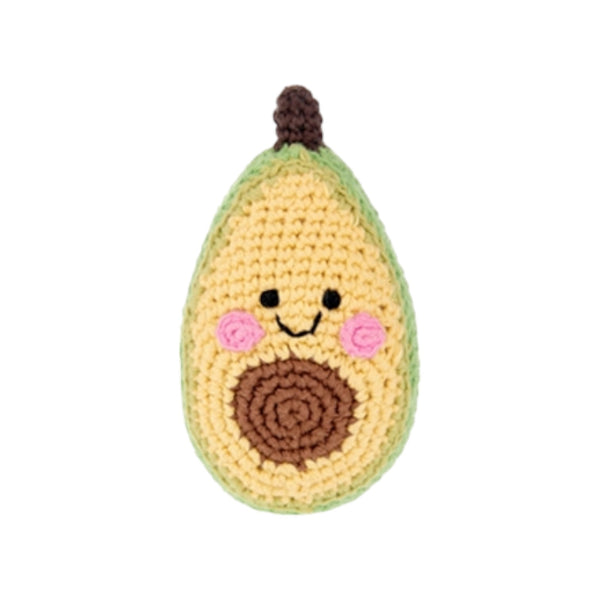 Pebblechild Rattle Organic Cotton Avocado