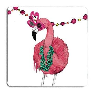 Fawn & Thistle Party Flamingo Drinks Coaster