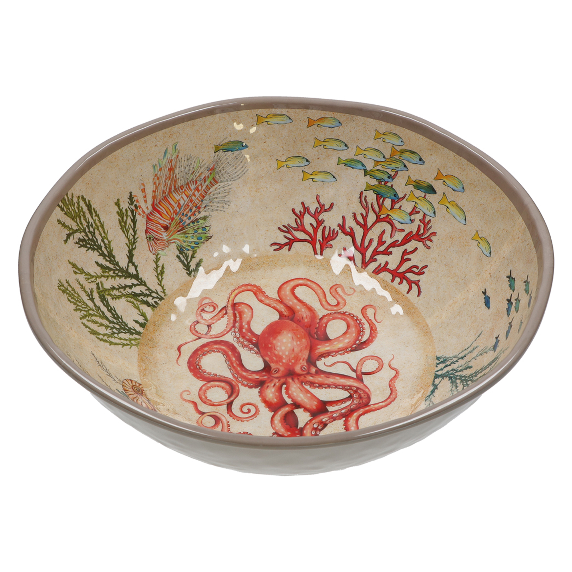 Rose & Tulipani Sea Life 36cm Salad Bowl in Melamine