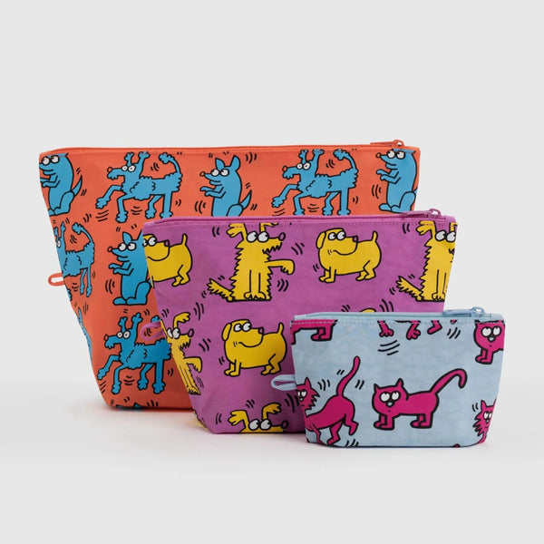 Baggu Go Pouch Keith Haring Set