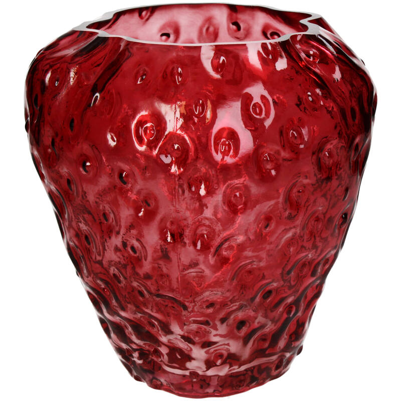 Kersten Strawberry Glass Shaped Vase : Short