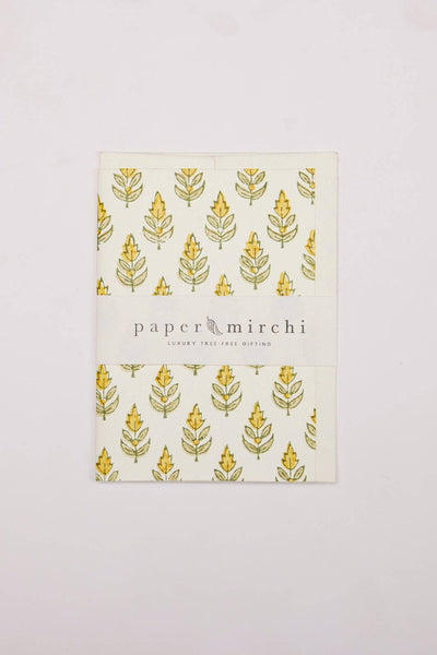 Paper Mirchi Hand Block Printed Greeting Card - Buti Sunshine