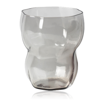 Broste Copenhagen Limfjord Glass Tumbler Grey Set of 4