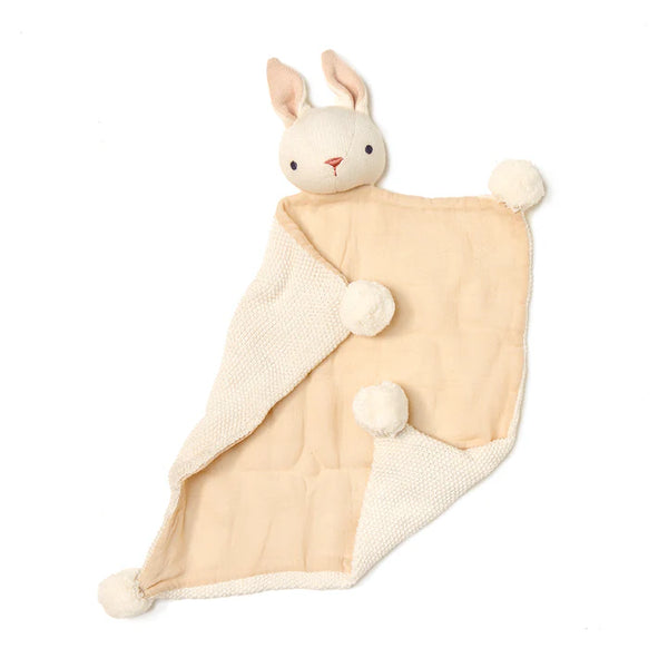 ThreadBear Design Baby Threads Cream Bunny Comforter