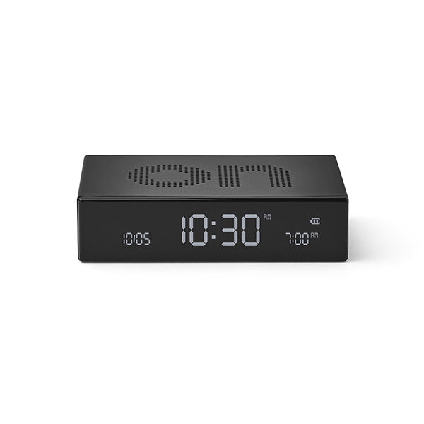 Lexon Flip Black Premium Alarm Clock