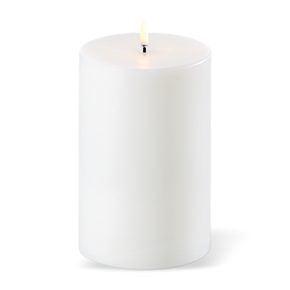 UYUNI LIGHTING LED Pillar Candle Nordic White 10.1 x 15cm