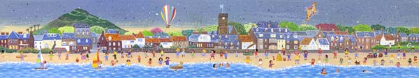 Lynn Hanley Medium Long Summer Days, North Berwick Art Print