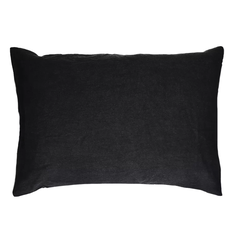 Pomax Basics, cushion, linen, L 70 x W 50 cm, storm grey 