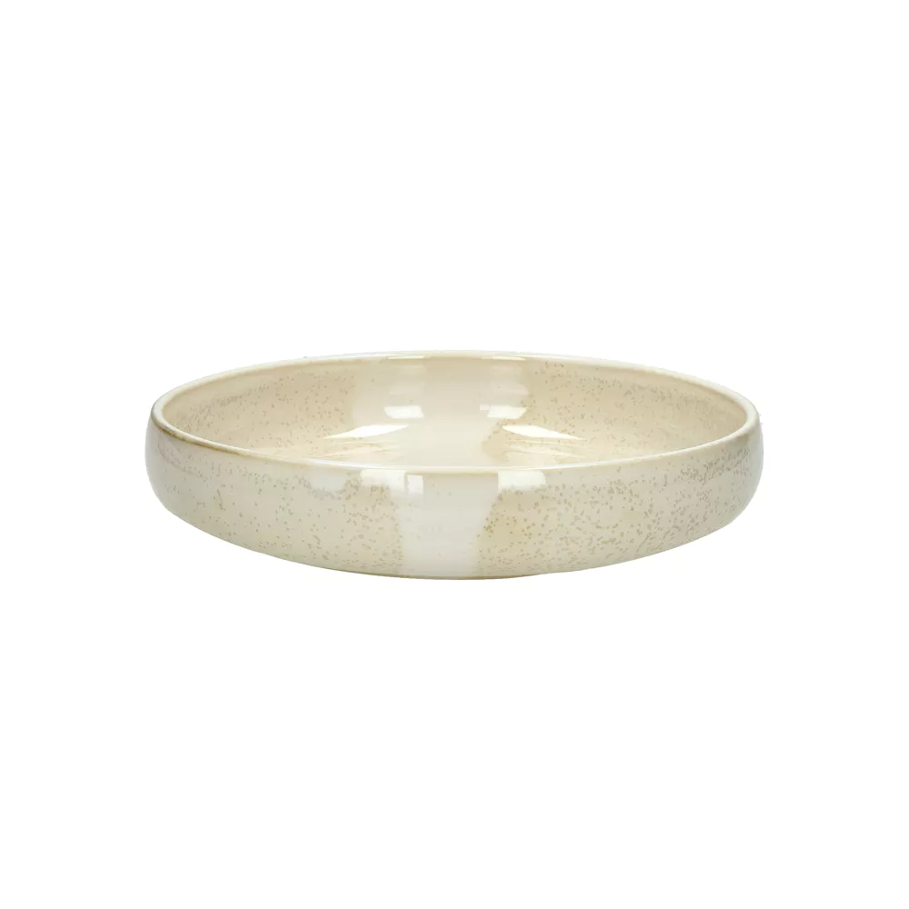 Pomax 2 Nougat soup bowls, porcelain, DIA 21,6 x H 4,6 cm, beige 