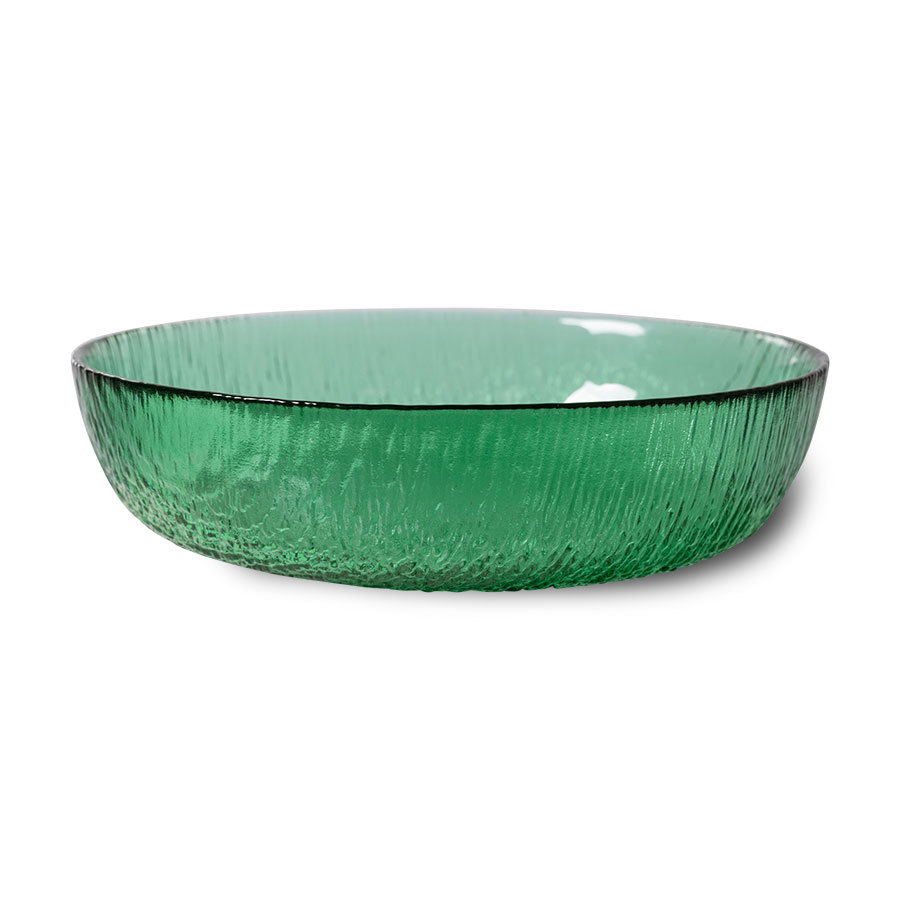 HK Living The emeralds: 6 glass salad bowls, green 