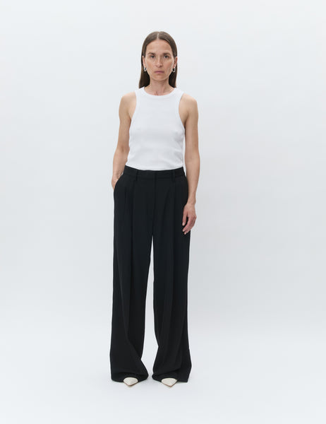 DAY Birger Enzo Black Classic Garbandine Relaxed Trousers