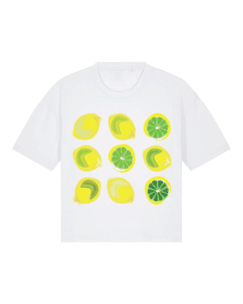 69b Boutique Lemon Grid T-shirt