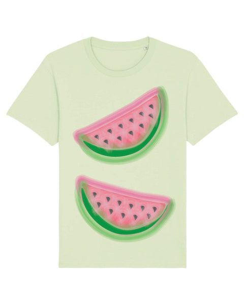 69b Boutique Double Watermelon Sea Green Unisex T-shirt