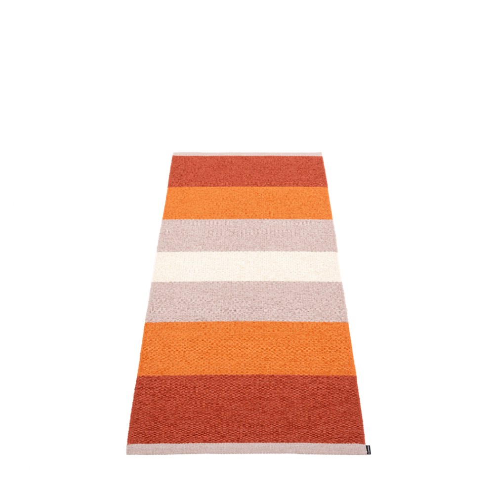 Pappelina Pappelina Kim Design Washable Durable Floor Or Runner Rug 70x160cm Brick