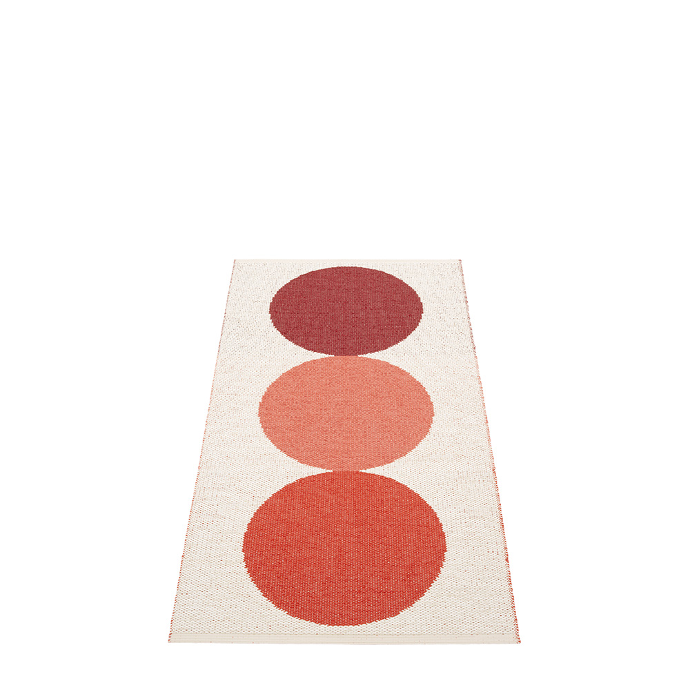 Pappelina Pappelina Otto Design Washable Durable Floor Or Runner Rug 70x140 Cm Berry & Vanilla