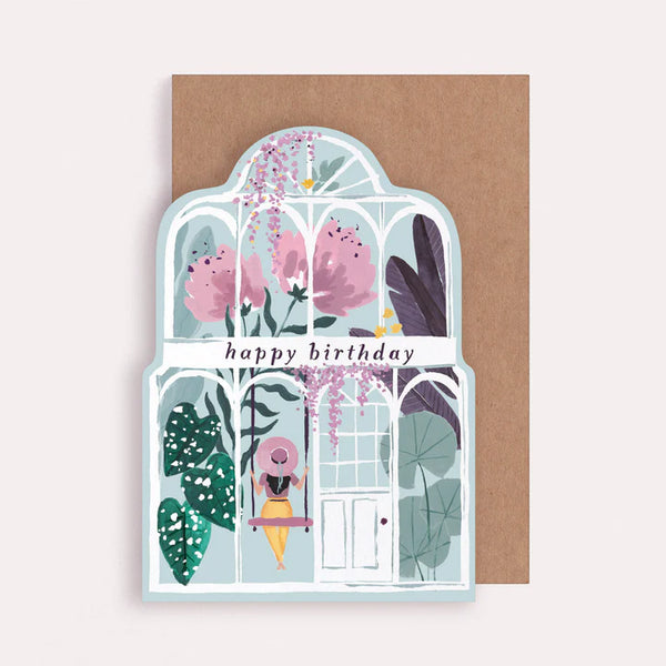 Sister Paper Co Greenhouse Birthday Card