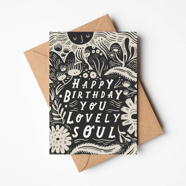 Lauren Marina 'happy Birthday You Lovely Soul' Birthday Card