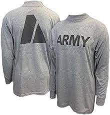Vintage Long Sleeve Us Army T-shirt | Grey