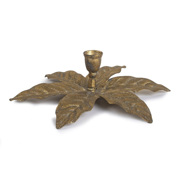 Grand Illusions Golden Palm Candleholder