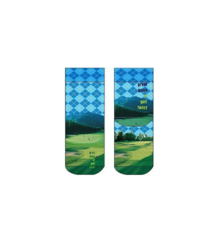Urbiana Blue & Green Golf Socks
