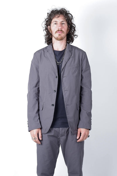 Hannes Roether Lightweight Button-up Jacket Steel Blue