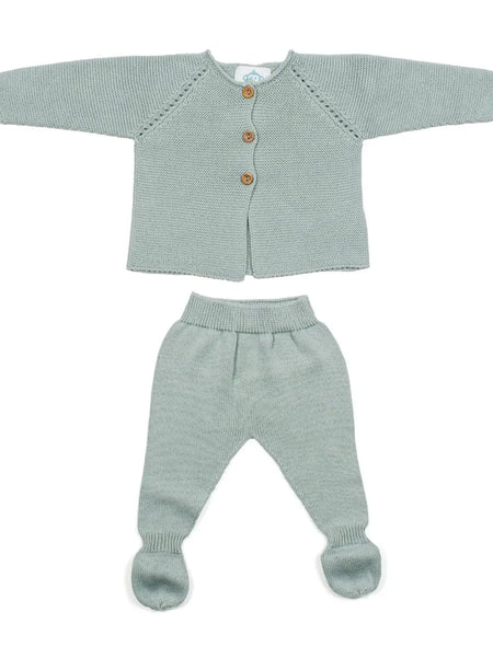 Micu Micu Mint Baby 2 Piece Outfit - Organic Cotton - 3/6 Months