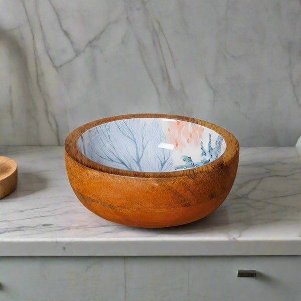 Distinctly Living Small Enamelled Bowl - Coral