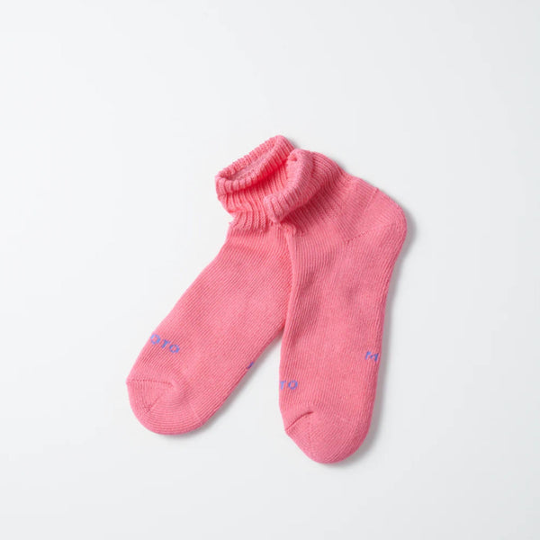 RoToTo Everyday Pile Ankle Socks Pink