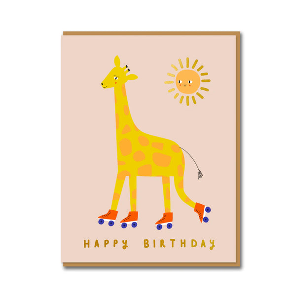 Nineteen Seventy Three Giraffe Birthday Card