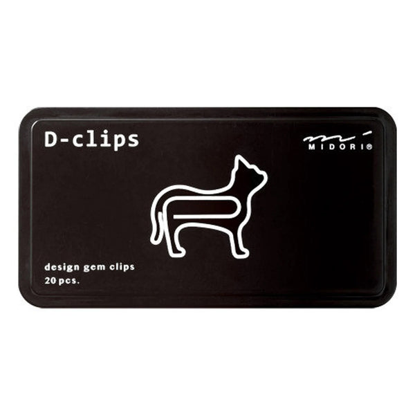Midori Stationery Midori D-clips - Cat Paperclip