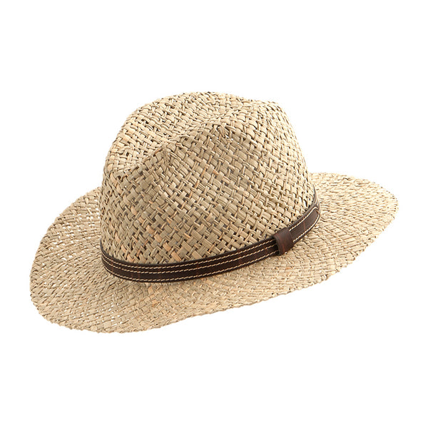 Faustmann Straw Hat - Natural / Brown Leather Band