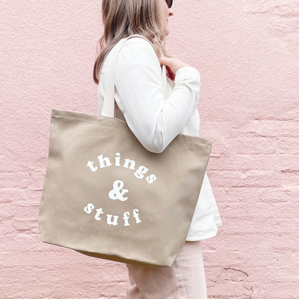 Alphabet Bags Things & Stuff Canvas Tote