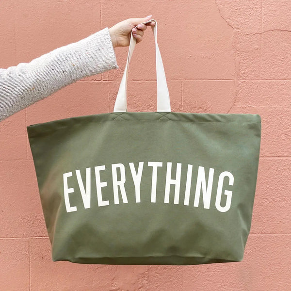 Alphabet Bags Everything - Olive Green Really Big Bag