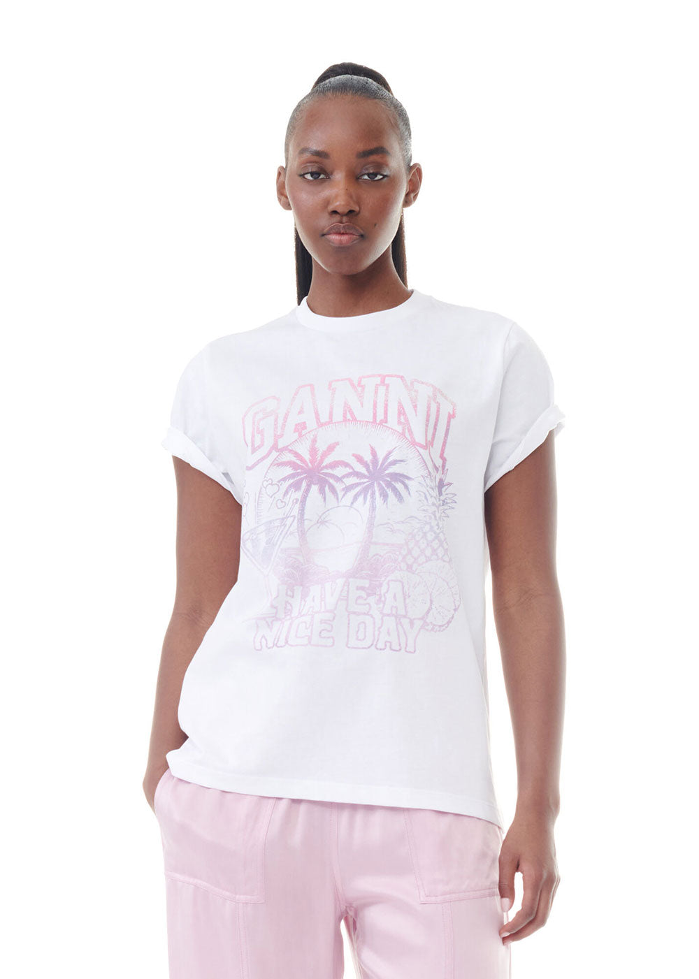 Ganni Cocktail Relaxed T-shirt