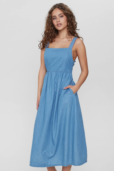 Numph Dylan Medium Blue Denim Dress