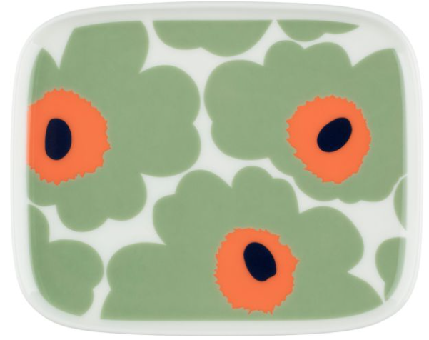 Marimekko piattino rettangolare unikko 