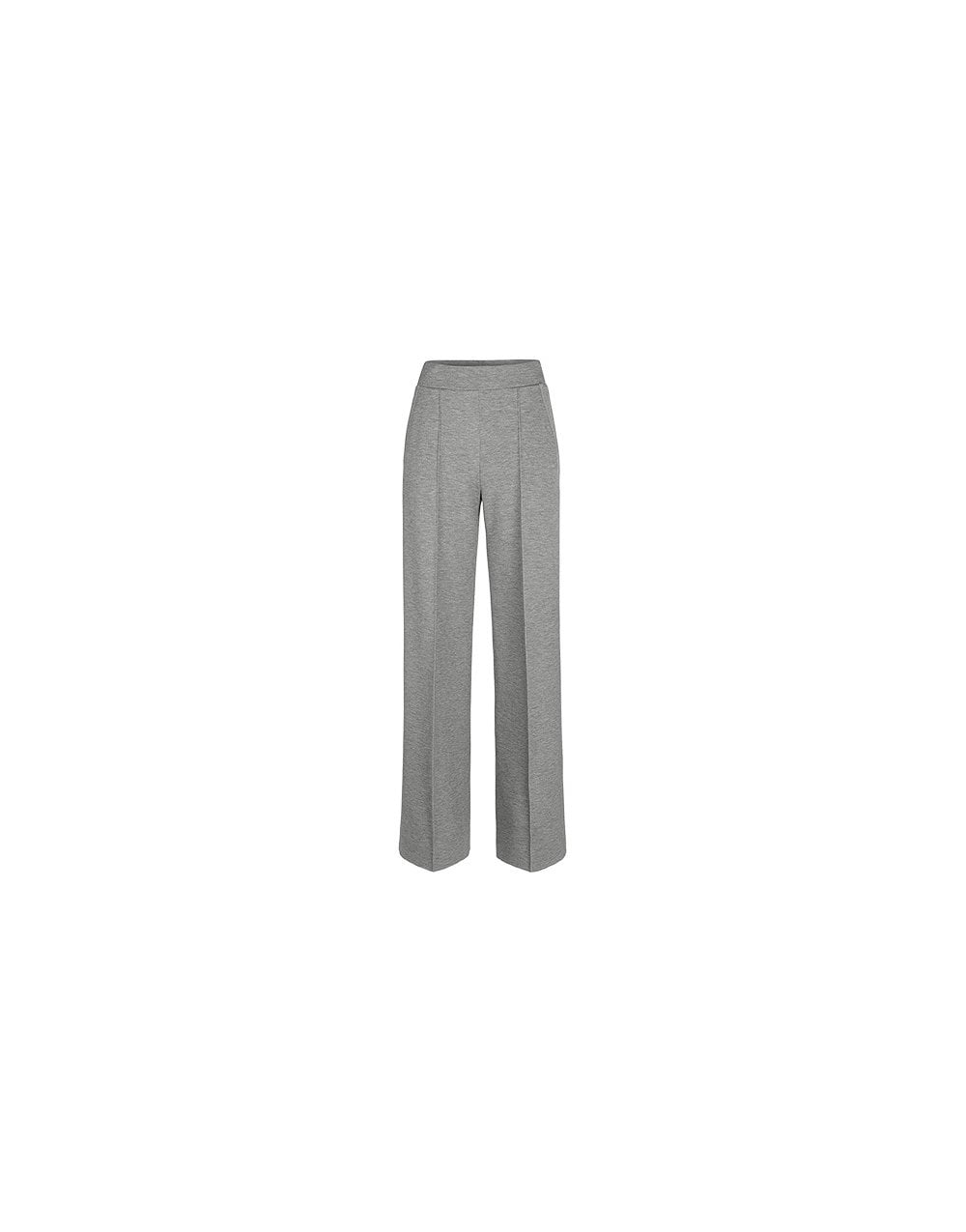 Riani Riani Scuba Jersey Wide Leg Trousers Col: 912 Grey, Size: 8
