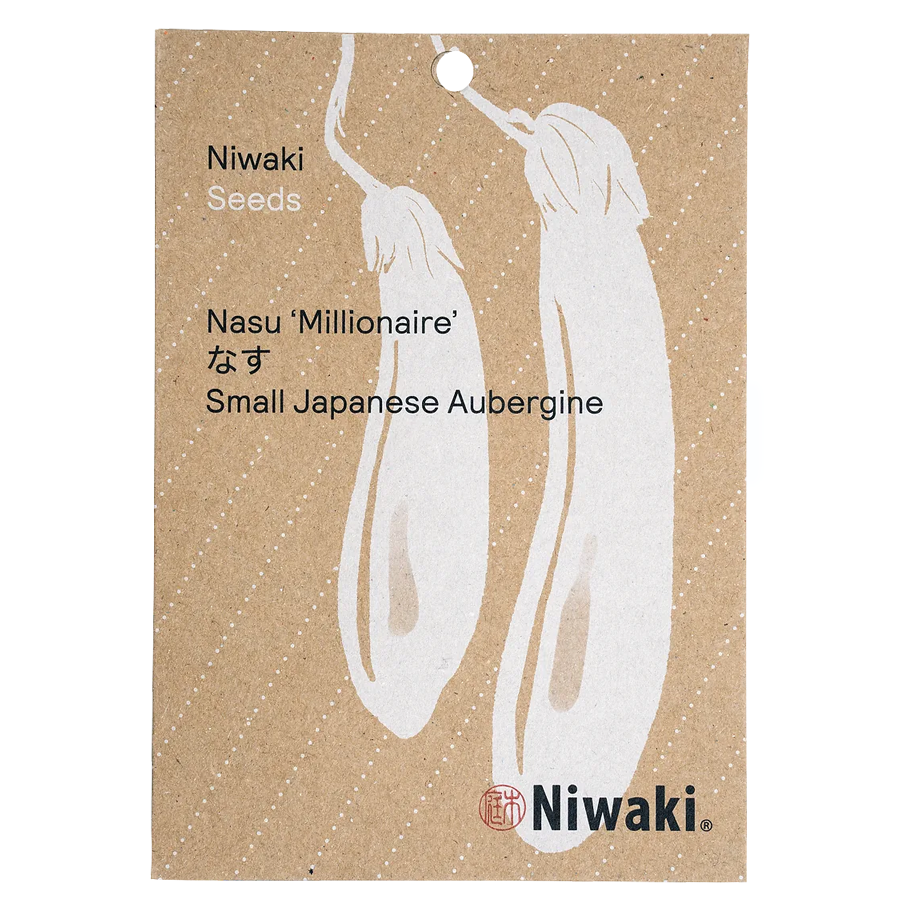 Niwaki Nasu ‘Millionaire’ (Small Japanese Aubergine) Seeds