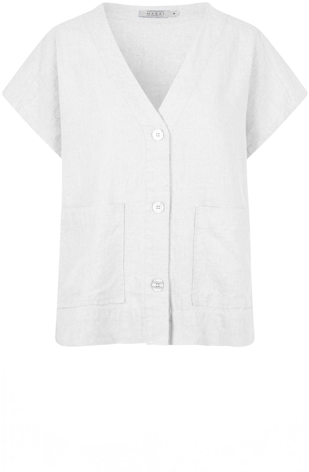 Masai Clothing Maldoro Linen Shirt | White