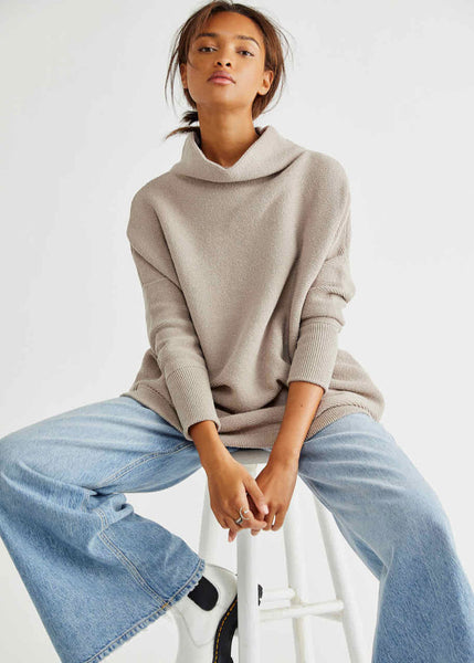 Free People Ottoman Slouchy Tunic Jumper - Oyster