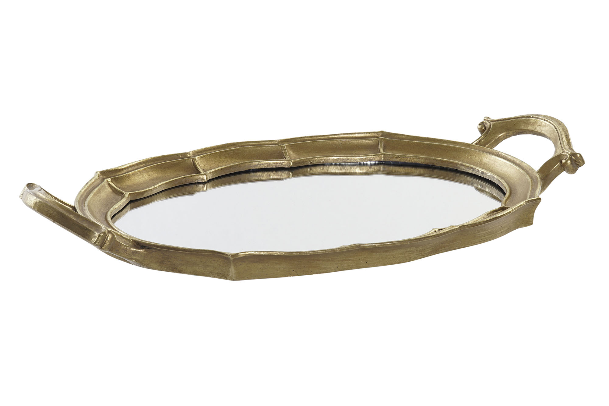Joca Home Concept Gold Resin Mirror Tray 