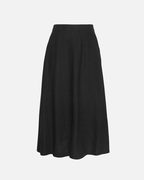 Moss Copenhagen Mschjovene Ginia High Waisted Long Skirt - Black