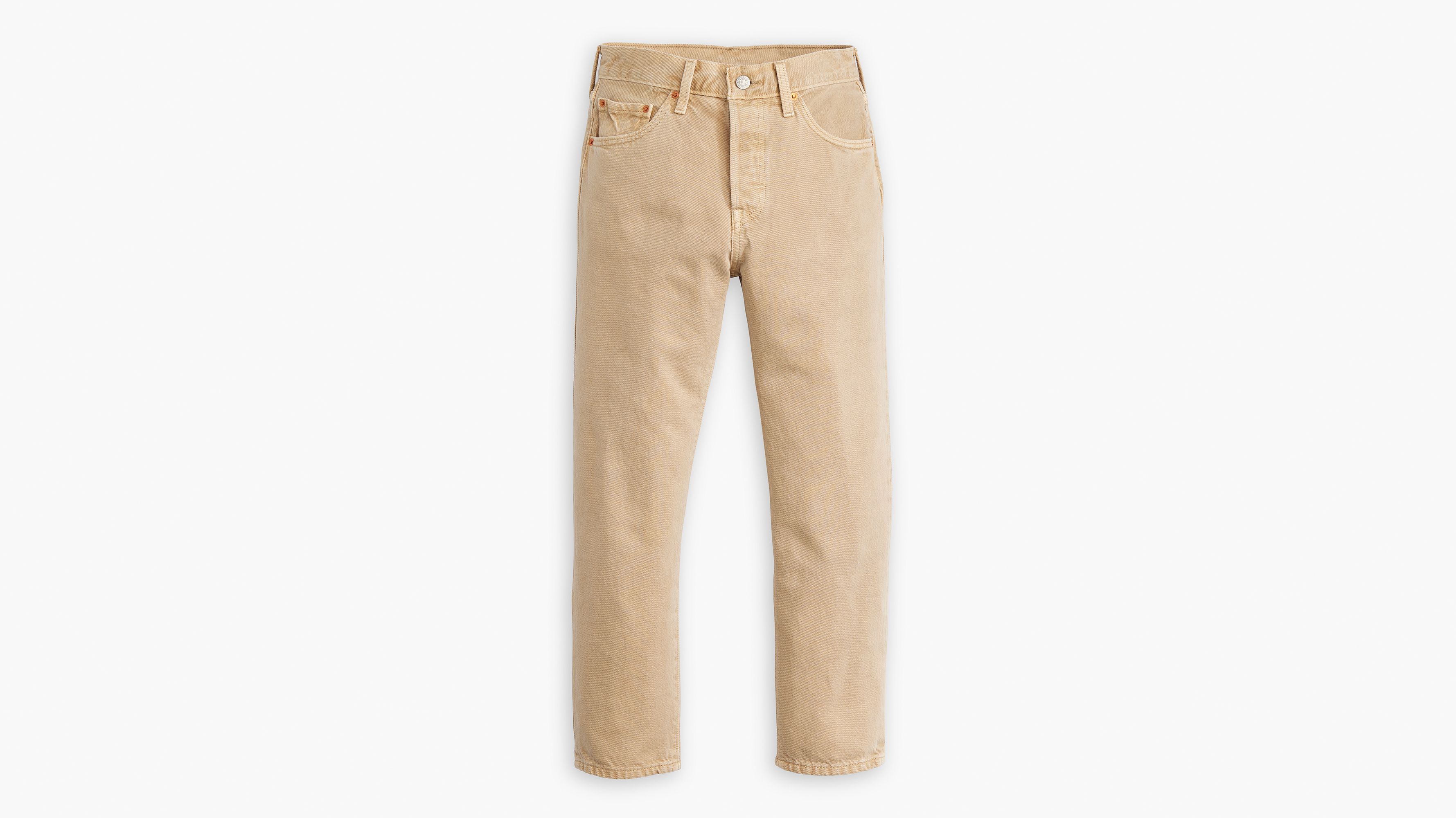Levi's Dusty Safari Crema Jeans Recortados 501 Original
