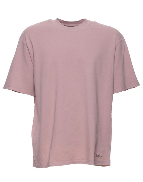 Amish T-shirt Man Amx035cg45xxxx Grey Pink