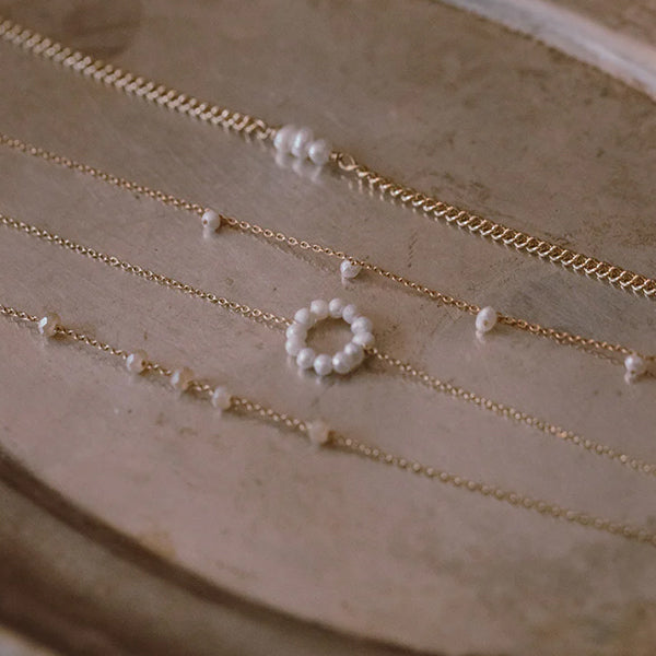 TUSKcollection Yusi Bracelet With White Pearls